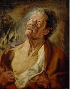 Jacob Jordaens Portrait of Abraham Grapheus as Job painting